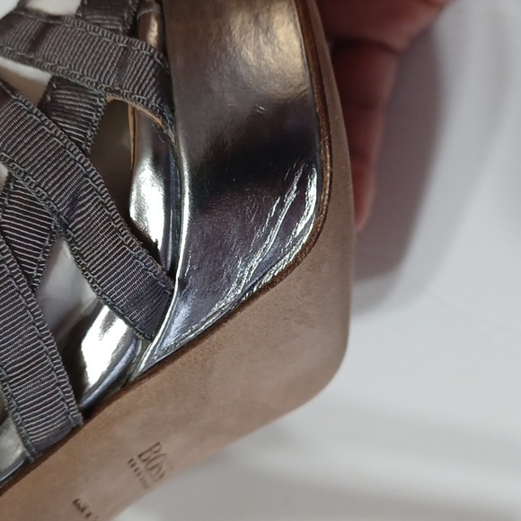 Hugo Boss Silver Platform Stiletto Heels - Picture 10 of 12